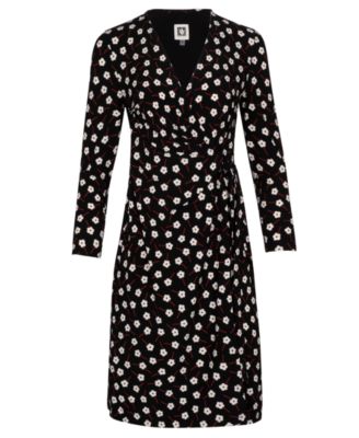 Anne Klein Printed Faux-Wrap Dress \u0026 Reviews - Dresses - Women - Macy's